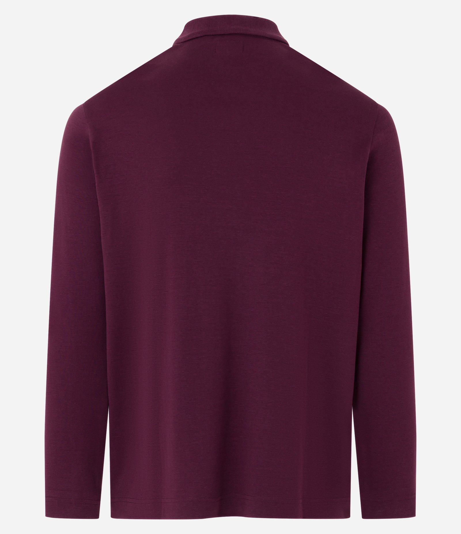 Polo em Algodão com Gola Lapela e Abotoamento Bordô 7