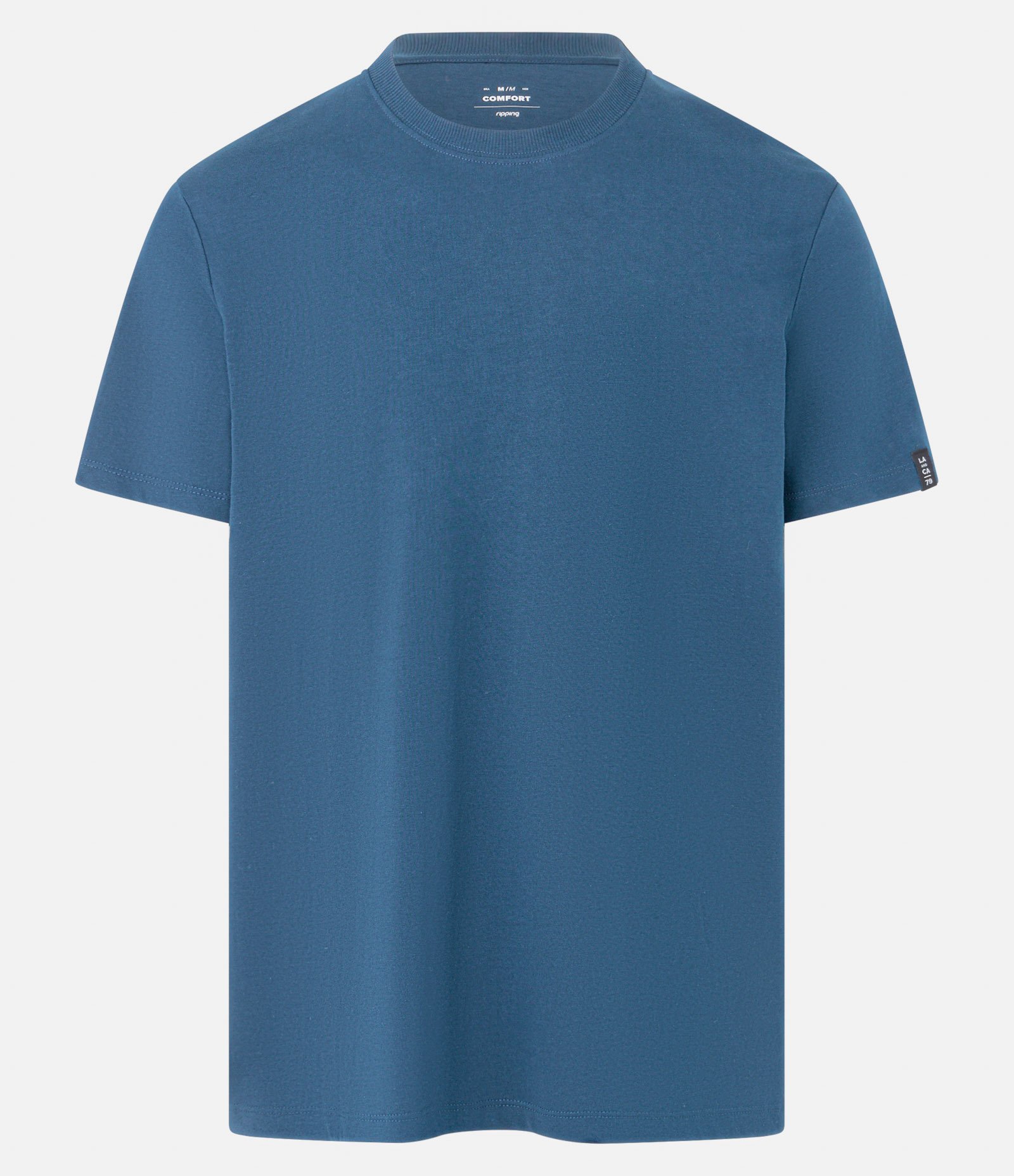 Camiseta Comfort Básica em Malhão com Etiqueta na Manga 1