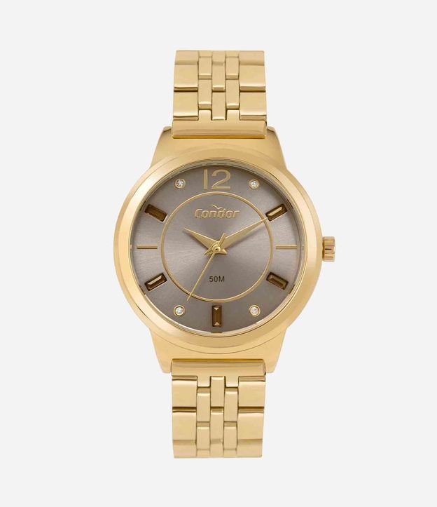 Kit Relógio Condor Analógico com Pulseira e Caixa em Metal COPC21JFR K4C