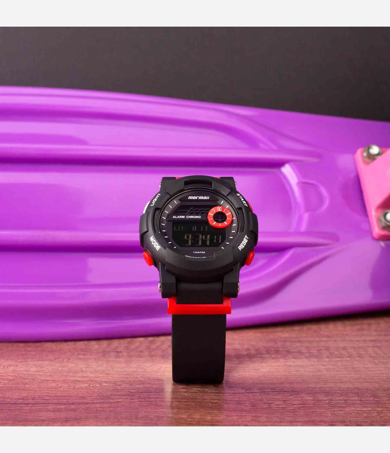 Relógio Mormaii Digital com Pulseira em Silicone e Caixa em Policarboneto MO9081AB 8P U 2