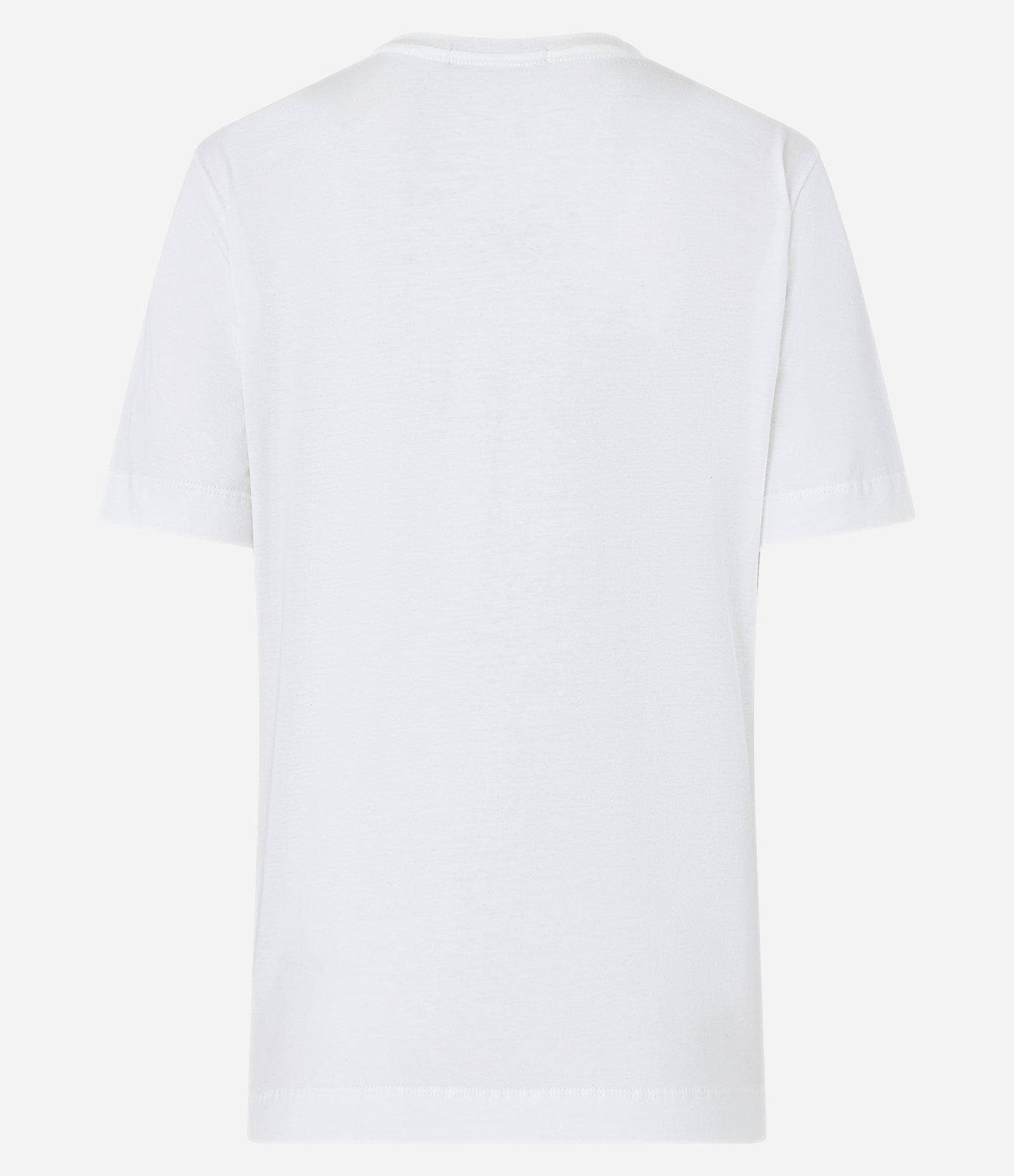 Camiseta em Meia Malha com Manga Curta e Estampa Lateral Onça de Costas Branco 7