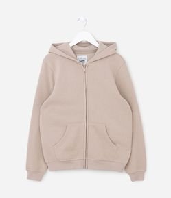 Jaqueta Infantil em Moletom com Capuz  - Tam 5 a 14 anos