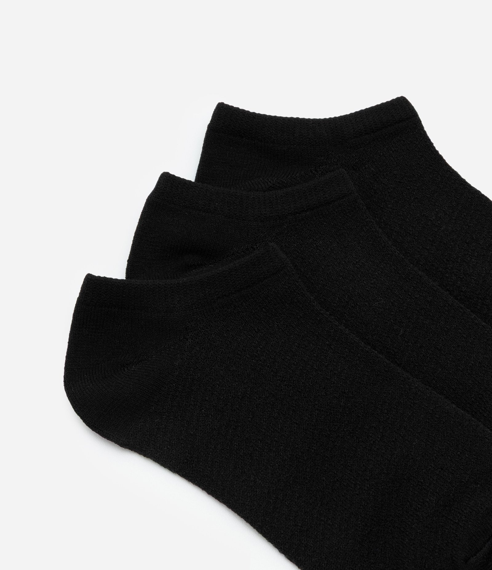 Kit 03 Pares de Meias Invisíveis em Poliamida Aeradas Preto 4