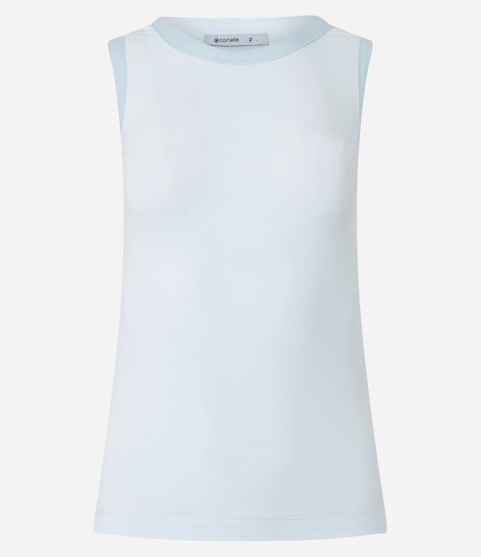 Blusa em Viscose com Cava Acetinada Azul Bebê 6