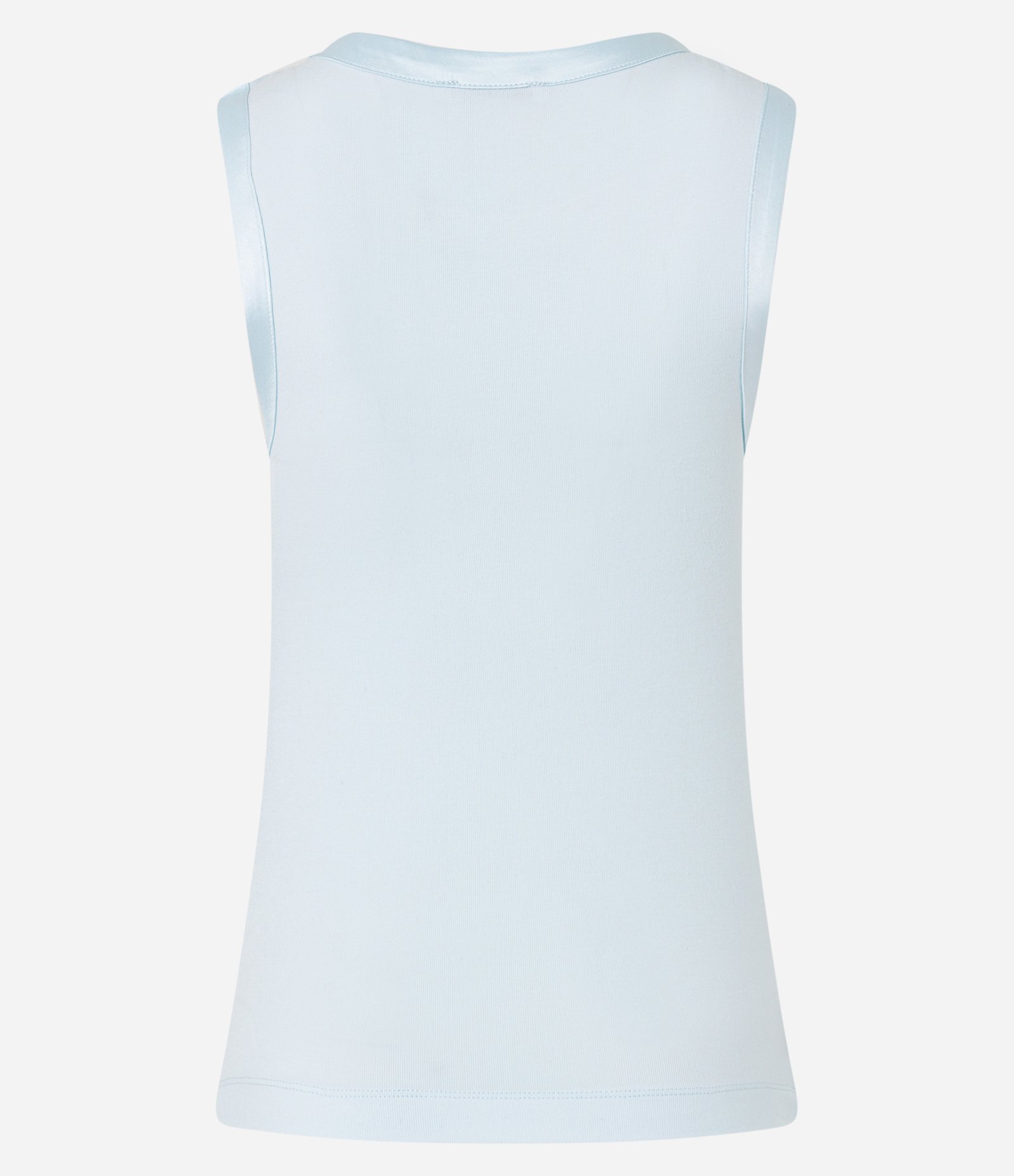 Blusa em Viscose com Cava Acetinada Azul Bebê 7