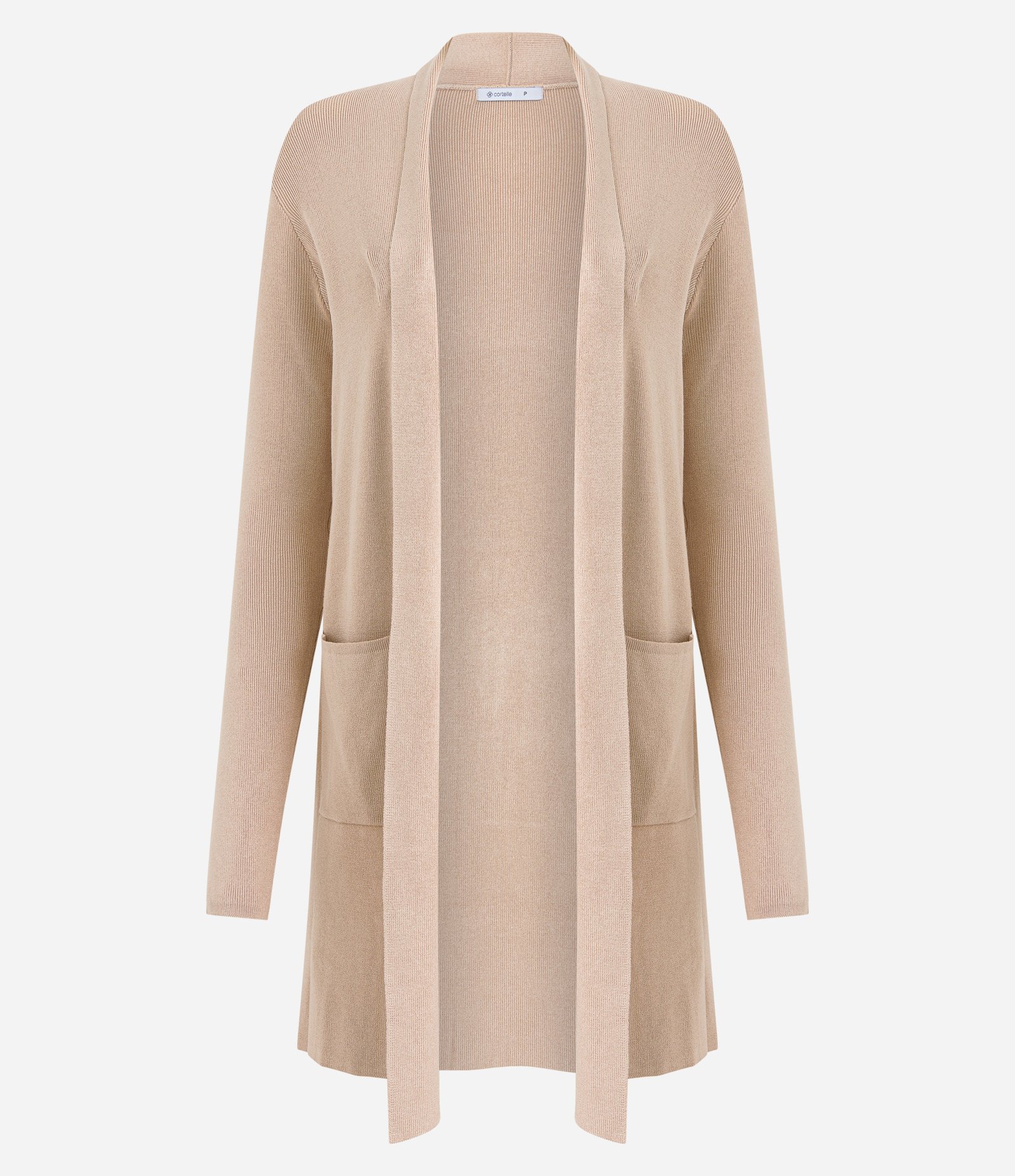 Cardigan Alongado em Tricô com Bolsos 6