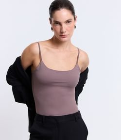 Regata Básica em Poliamida com Alcinha Fina