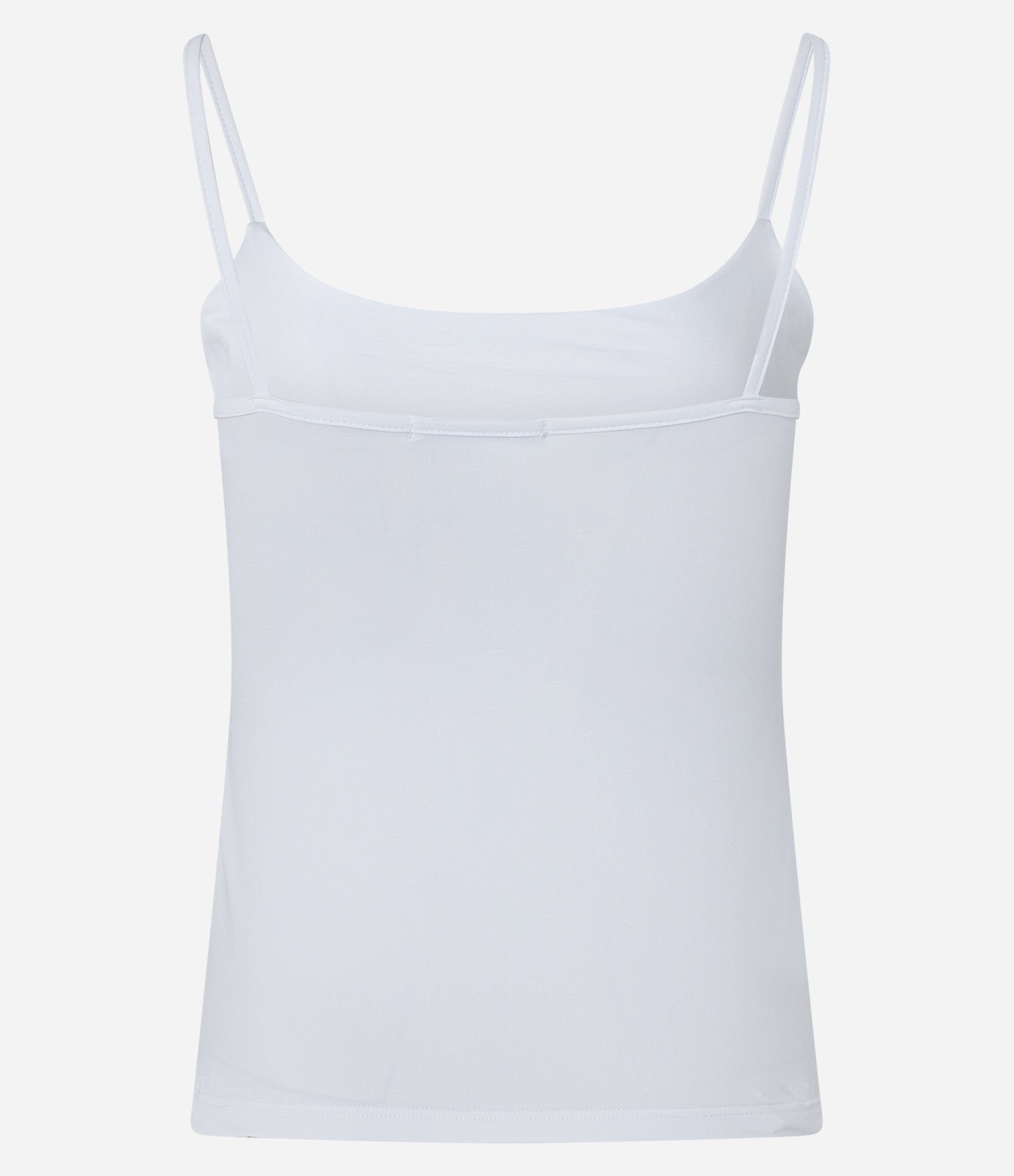 Regata Básica em Poliamida com Alcinha Fina Branco 8