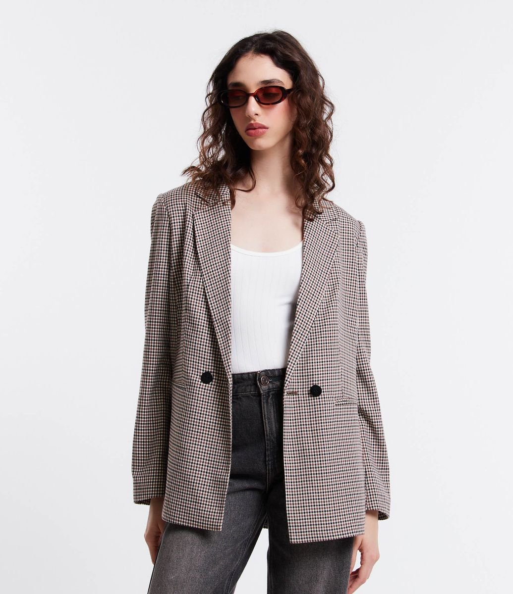 Blazer xadrez feminino sales renner