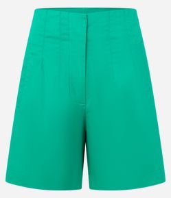 Short Alfaiatado com Costura Aparente no Cós