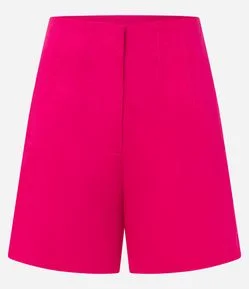 Short Alfaiatado com Costura Aparente no Cós