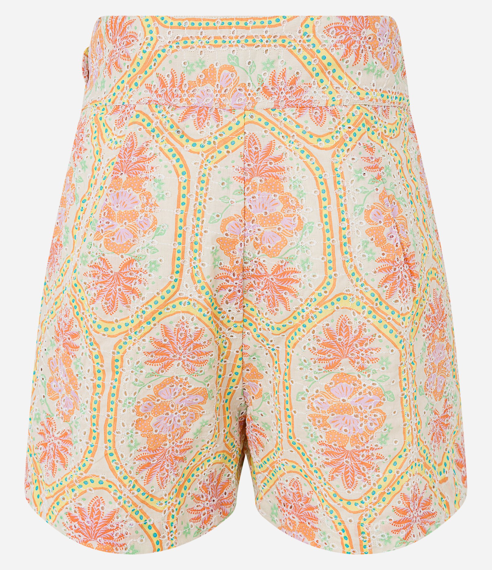 Short em Laise com Cós Largo e Estampa Floral Bege 7