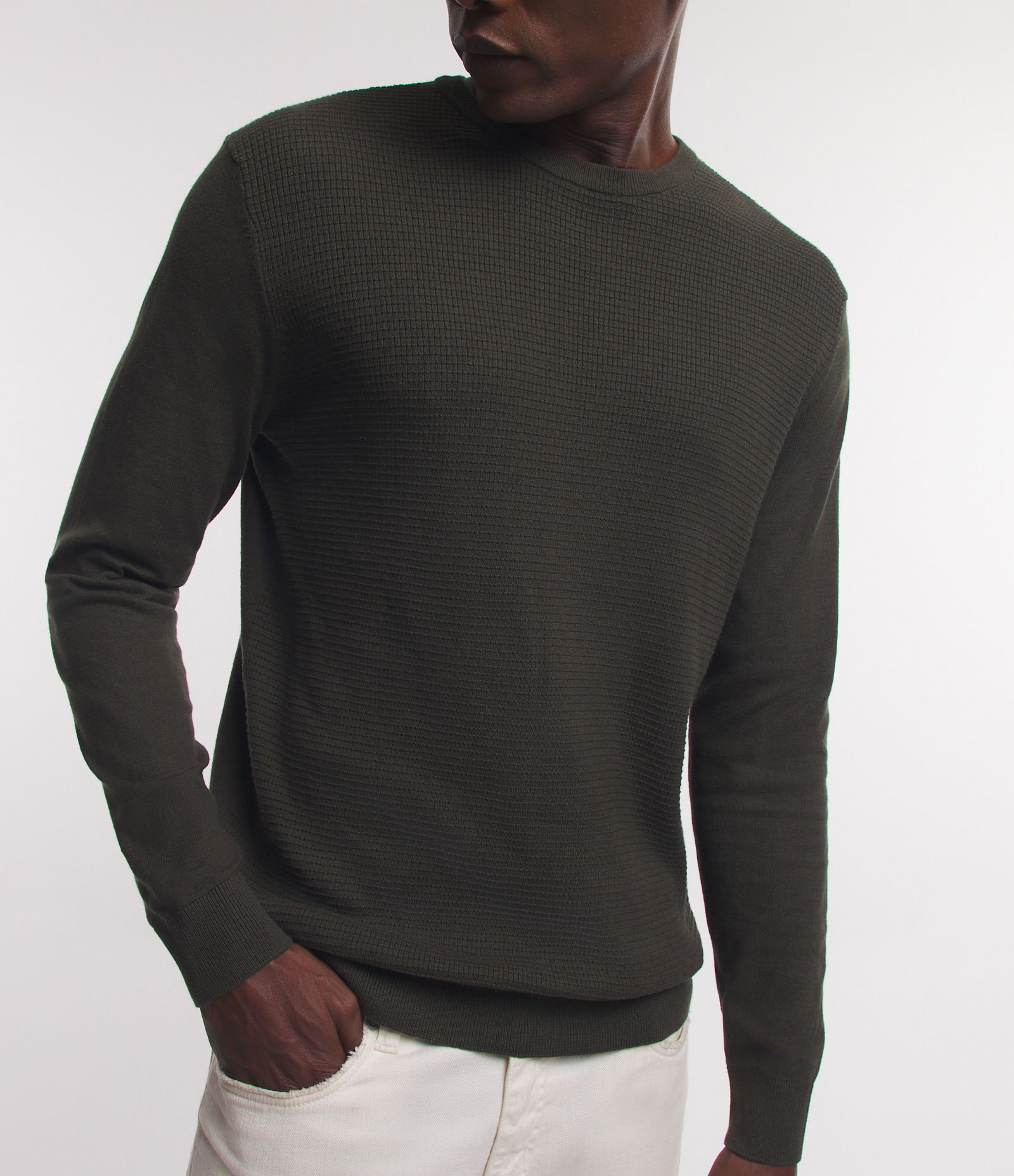 Suéter Comfort em Tricô com Textura 6