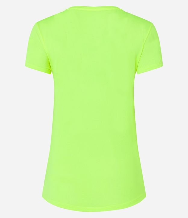 Camiseta Esportiva Básica em Poliamida com Manga Curta Verde 7