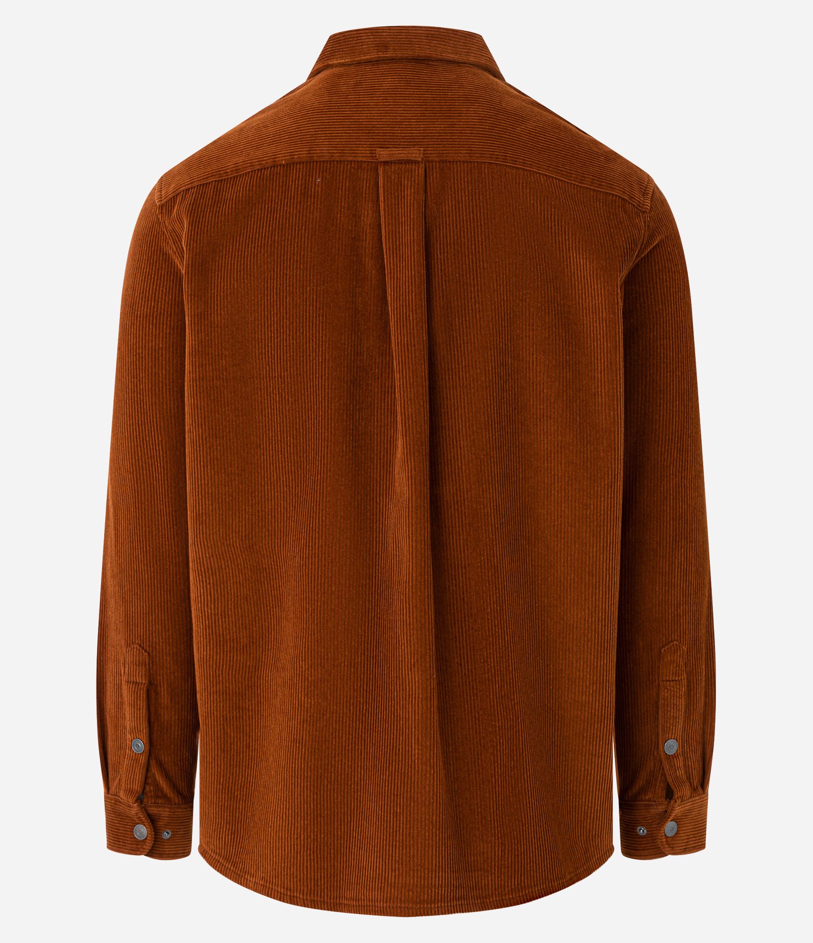 Camisa em Veludo com Bolso no Peito e Abotoamento Marrom 8