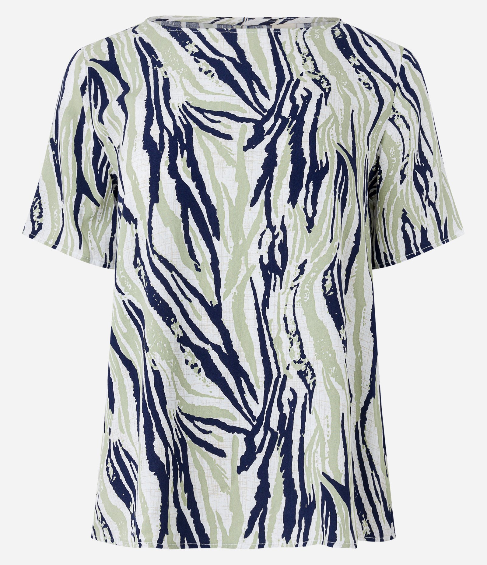 Blusa Manga Curta em Viscose com Estampa de Zebra Diferenciada Multicores 6