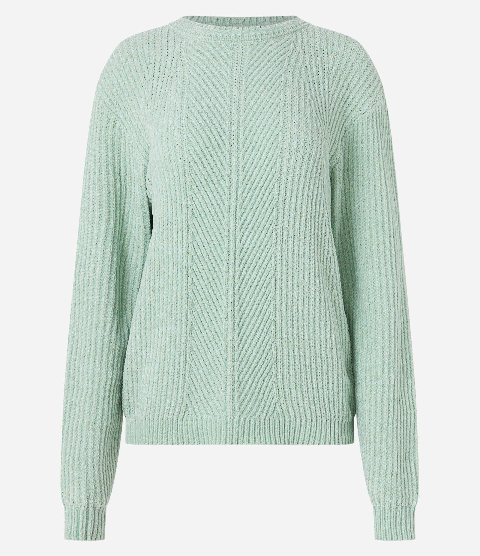 Suéter Texturizado em Tricô com Fio Metalizado Verde 5