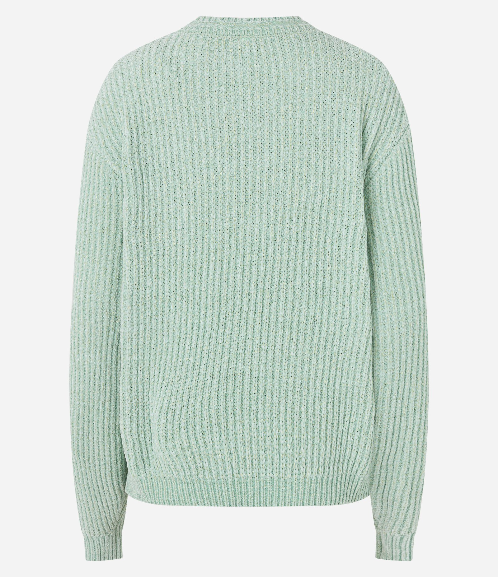 Suéter Texturizado em Tricô com Fio Metalizado Verde 7