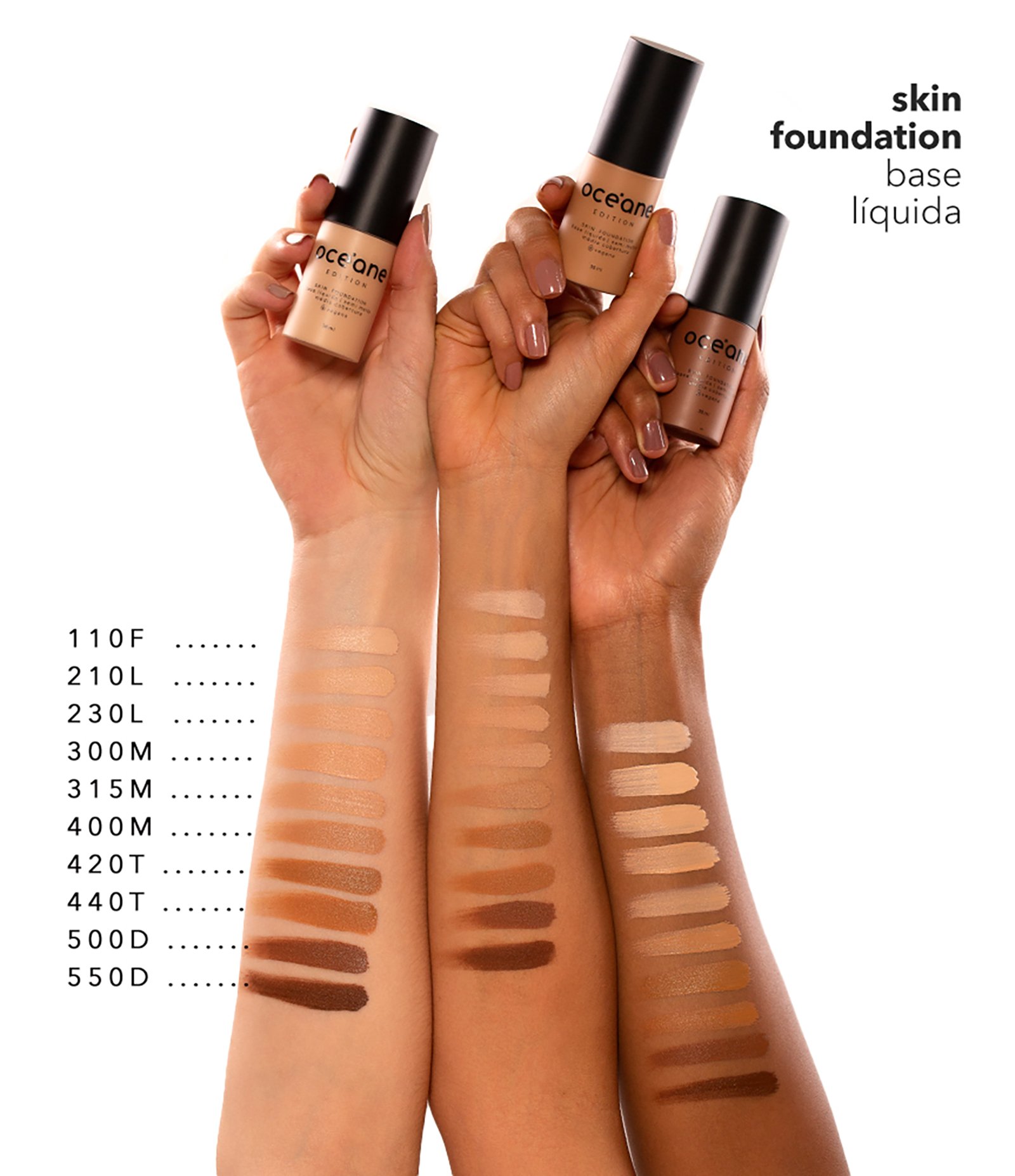 Base Liquida Skin Foundation Edition Oceane 210L 5