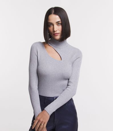 Blusa em Tricô Leve com Recorte Vazado e Detalhe Fio Metalizado é ruim? Blusa em Tricô Leve com Recorte Vazado e Detalhe Fio Metalizado é boa?