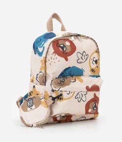 Mochila Infantil com Estampa de Bichinhos
