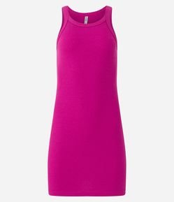 Vestido Curto em Ribana com Textura Canelada