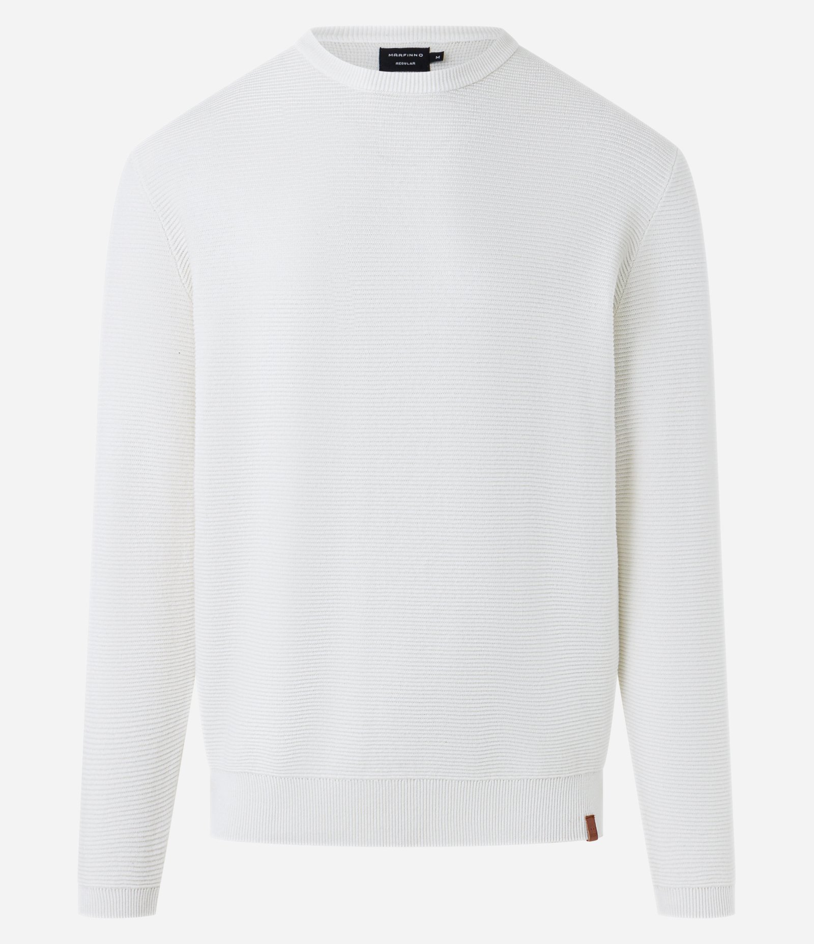 Suéter Comfort em Tricô com Texturizado Branco 5