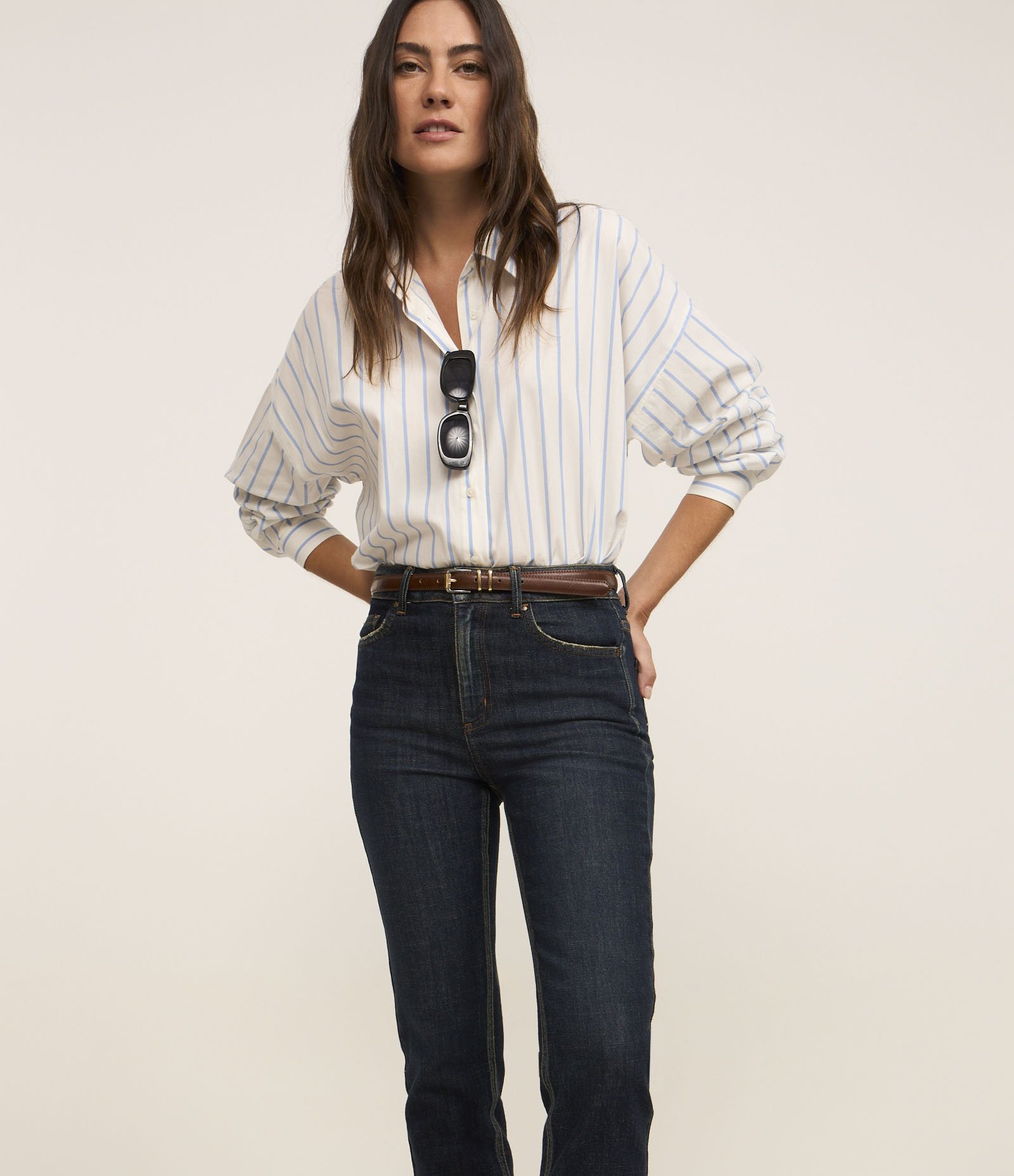 Calça Slim em Jeans com Bolsos Azul Marinho 2