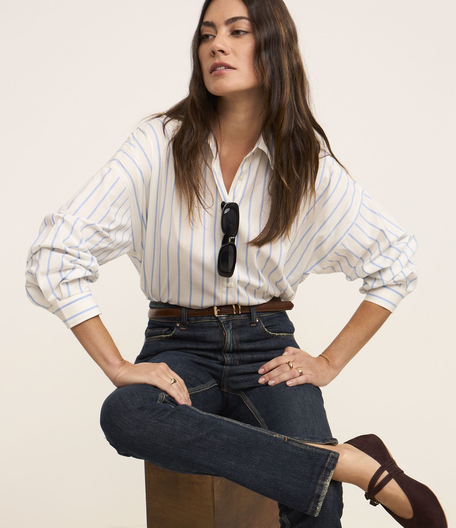 Calça Slim em Jeans com Bolsos Azul Marinho 5