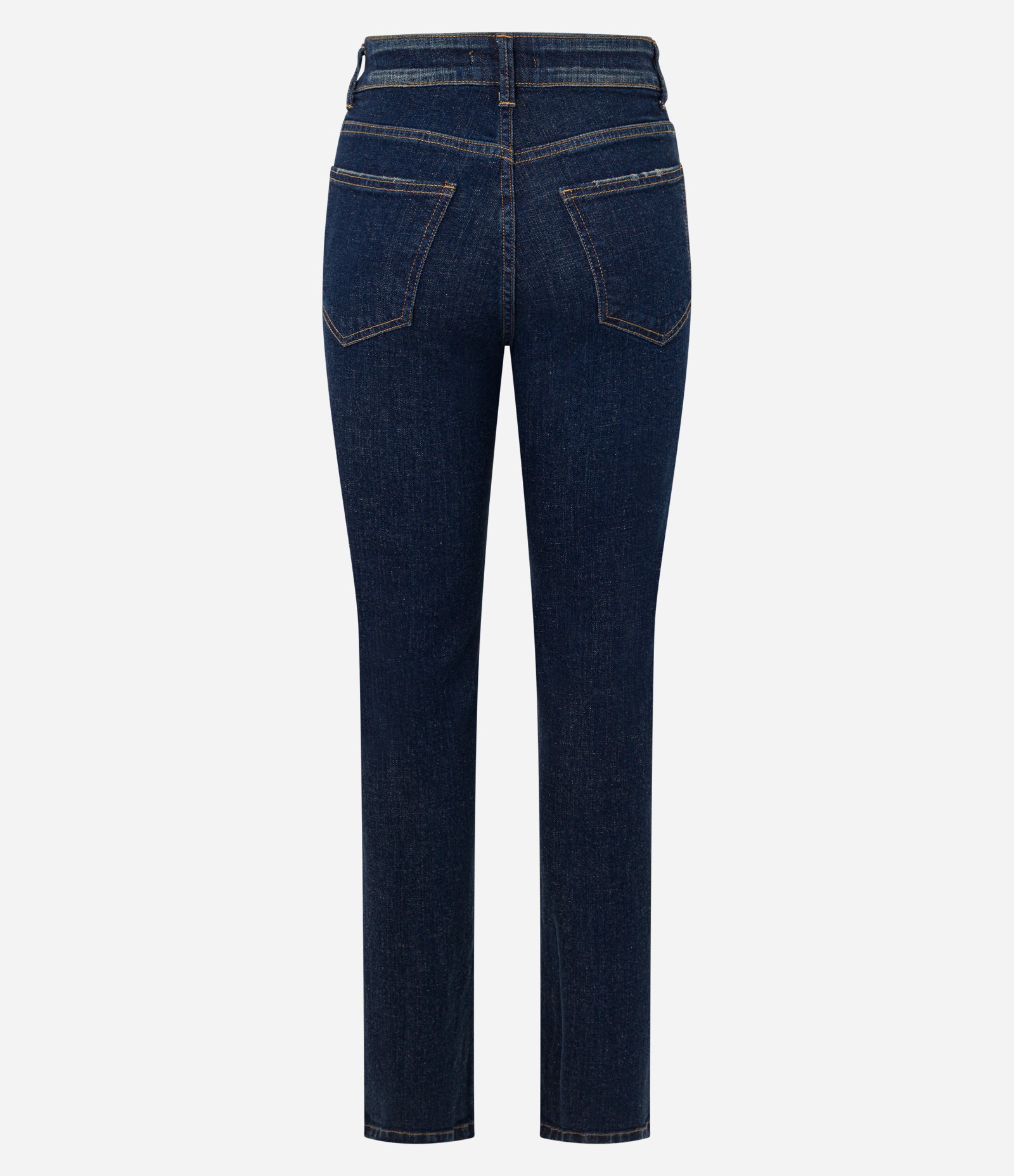 Calça Slim em Jeans com Bolsos Azul Marinho 8