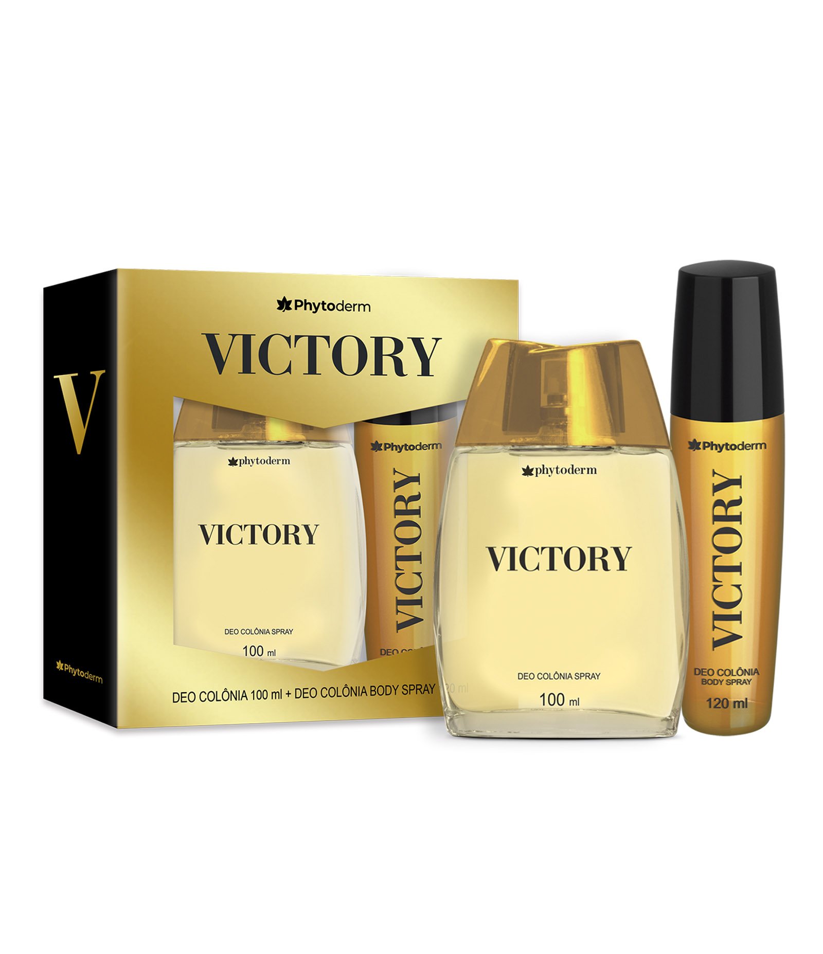 Kit Phytoderm Victory Deo Colonia 100ml + Body Spray 120ml 100ml 1