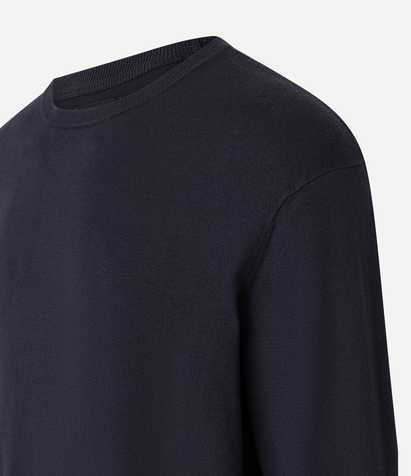 Suéter Comfort em Tricô com Gola Redonda Preto 6