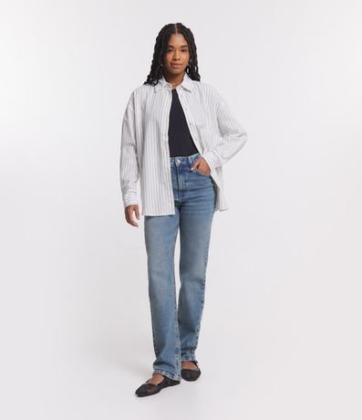 Calça Jeans- Cintura Alta  Ropa formal mujer, Moda con faldas largas, Ropa  casual elegante