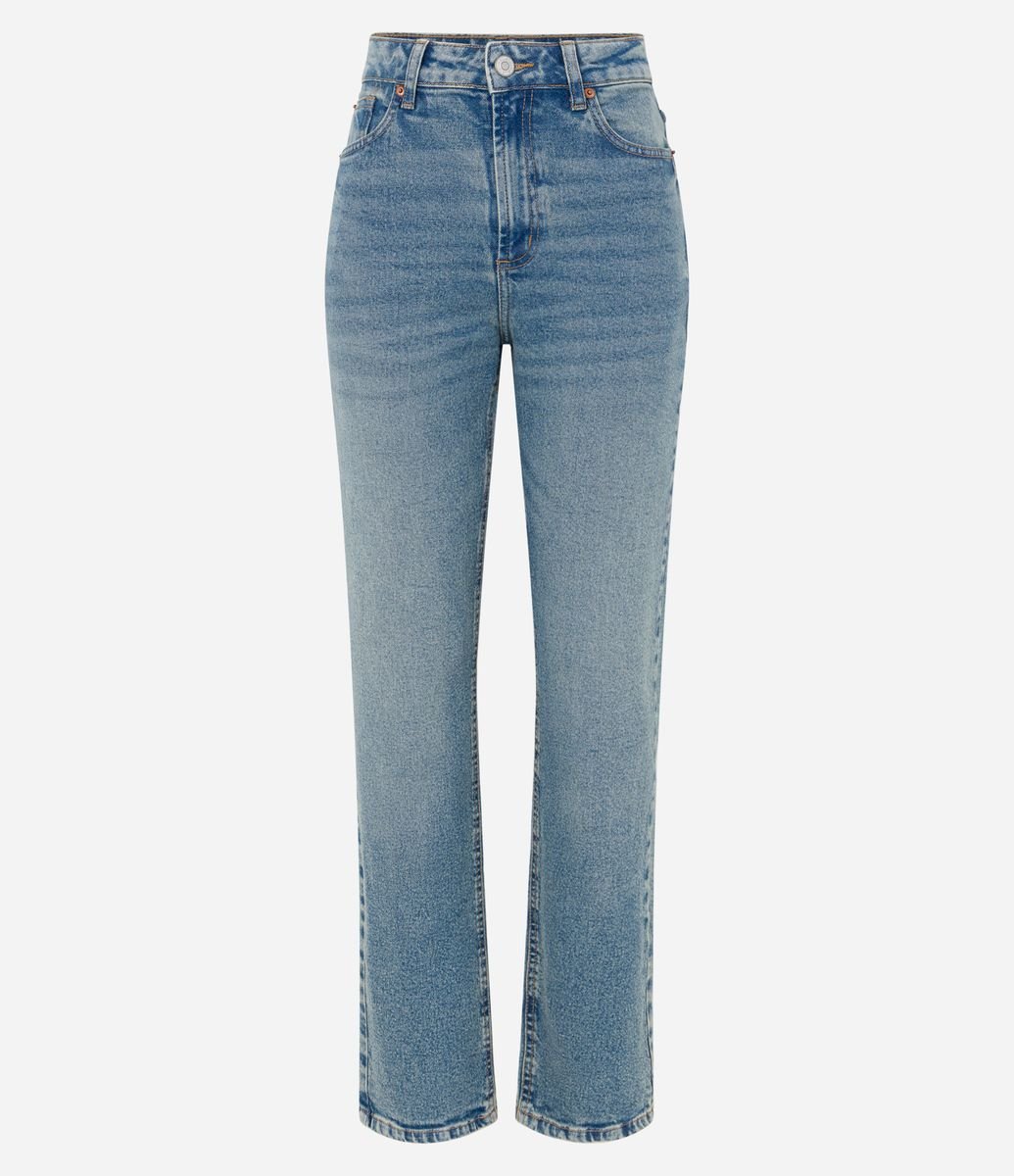 Renner Calca Dins Cintura Alta Calça Mom Jeans Renner CalÃ§a Blue