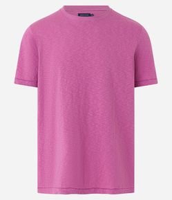 Camiseta Básica em Malha Flamê