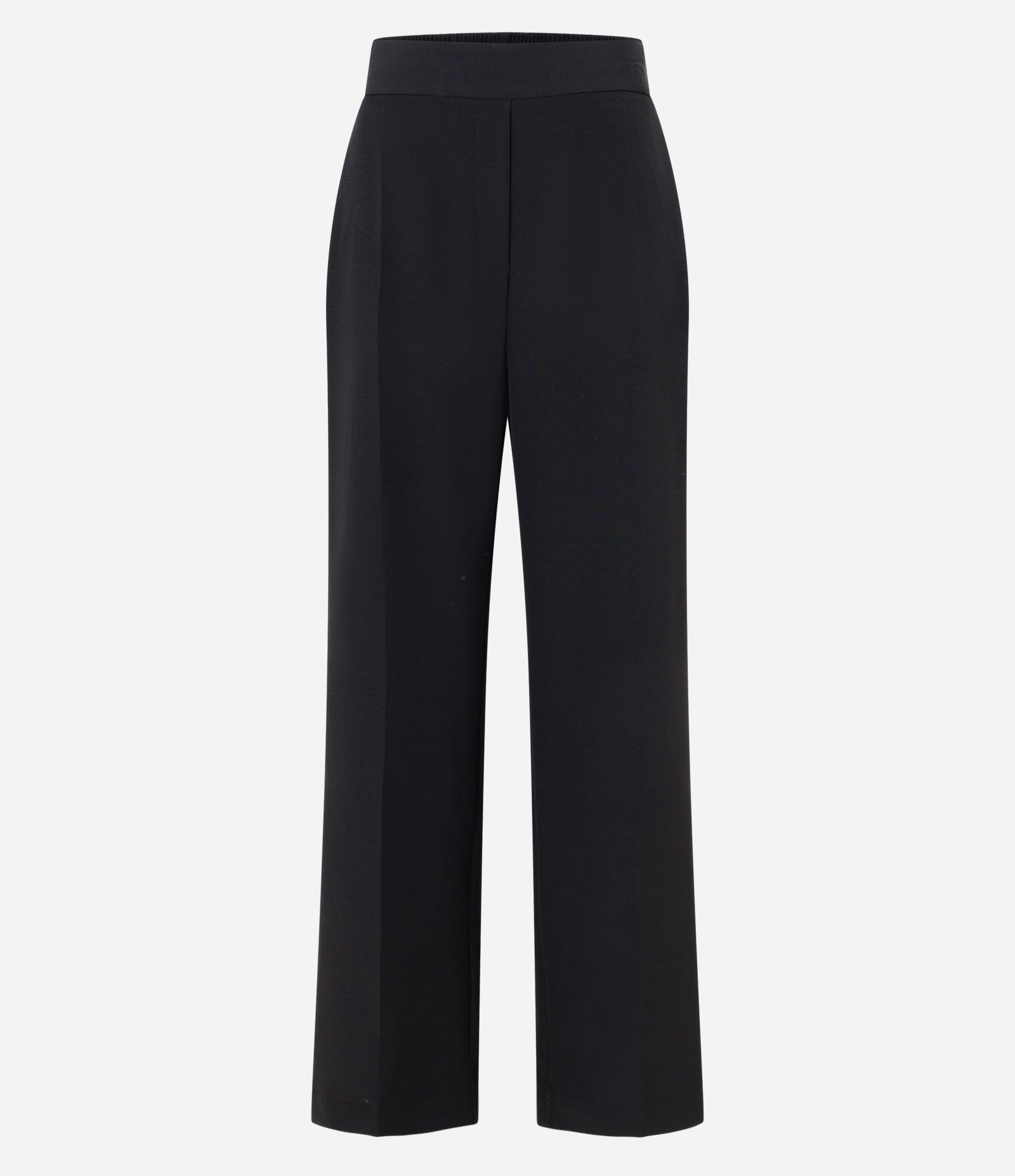 Calça Wide Leg Alfaiatada com Cós Elástico nas Costas Preto 4