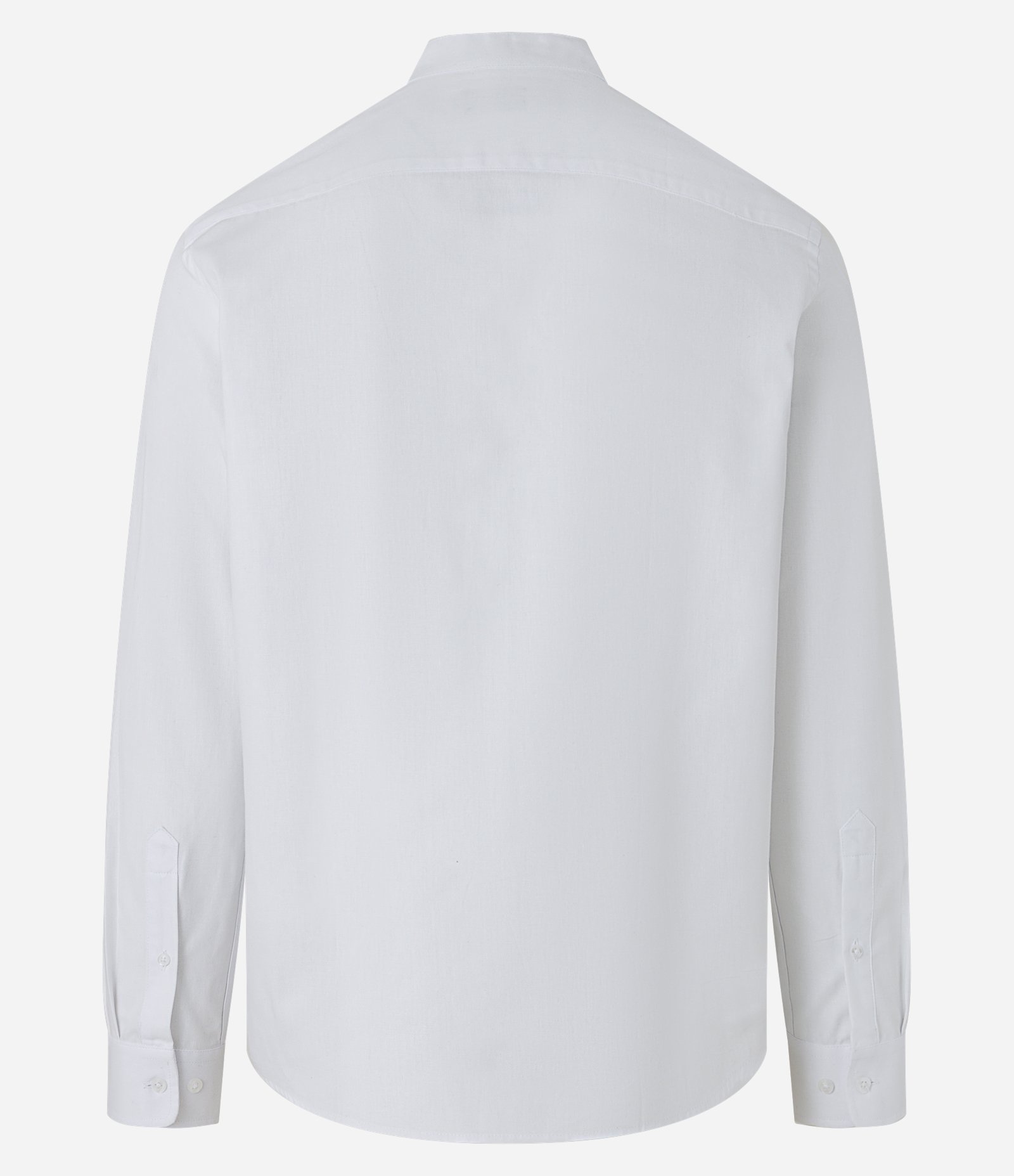 Camisa Regular Básica em Oxford com Gola Padre Off White 6