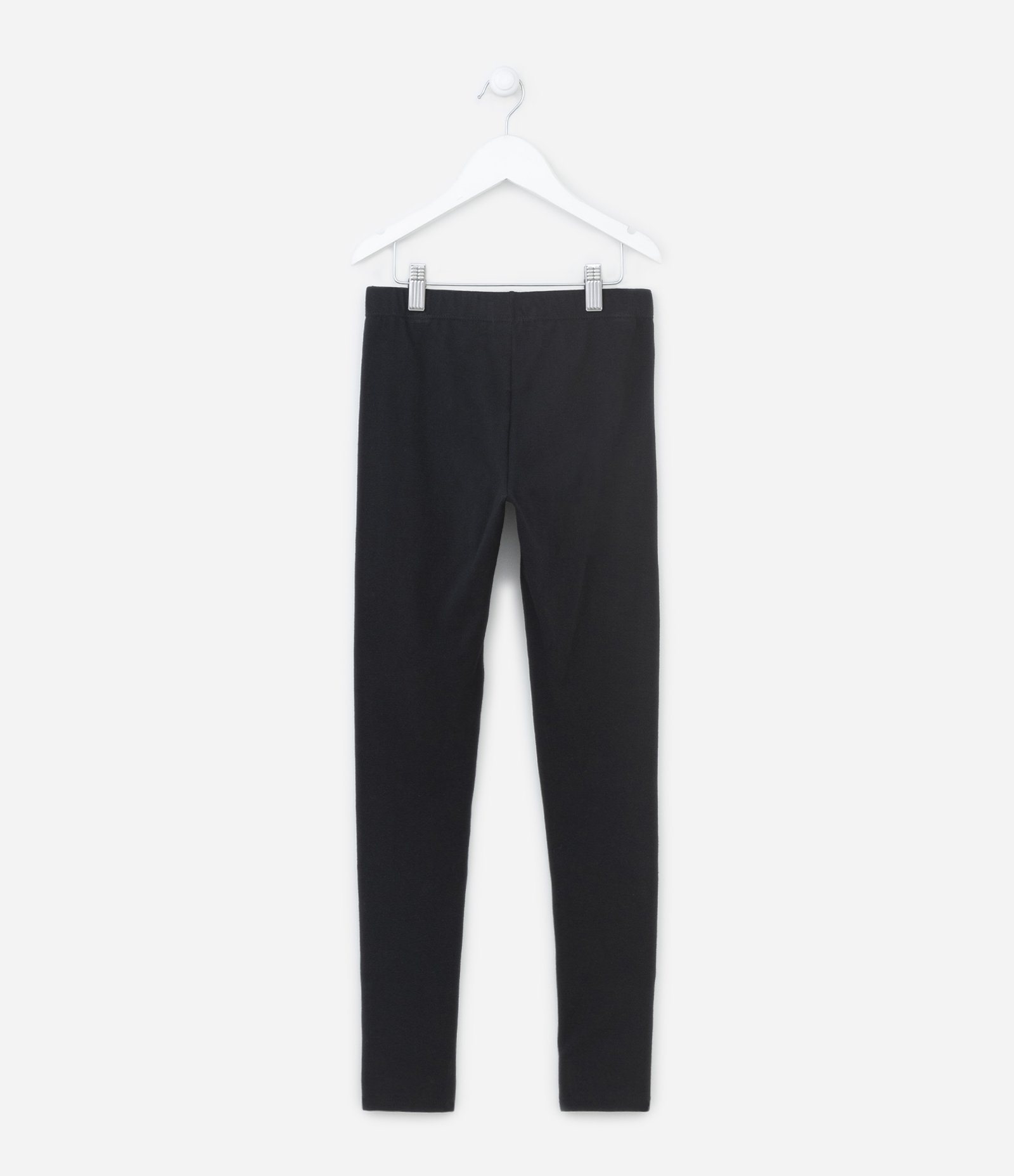 Calça Legging Infantil Cotton - Tam 5 a 14 anos Preto 2