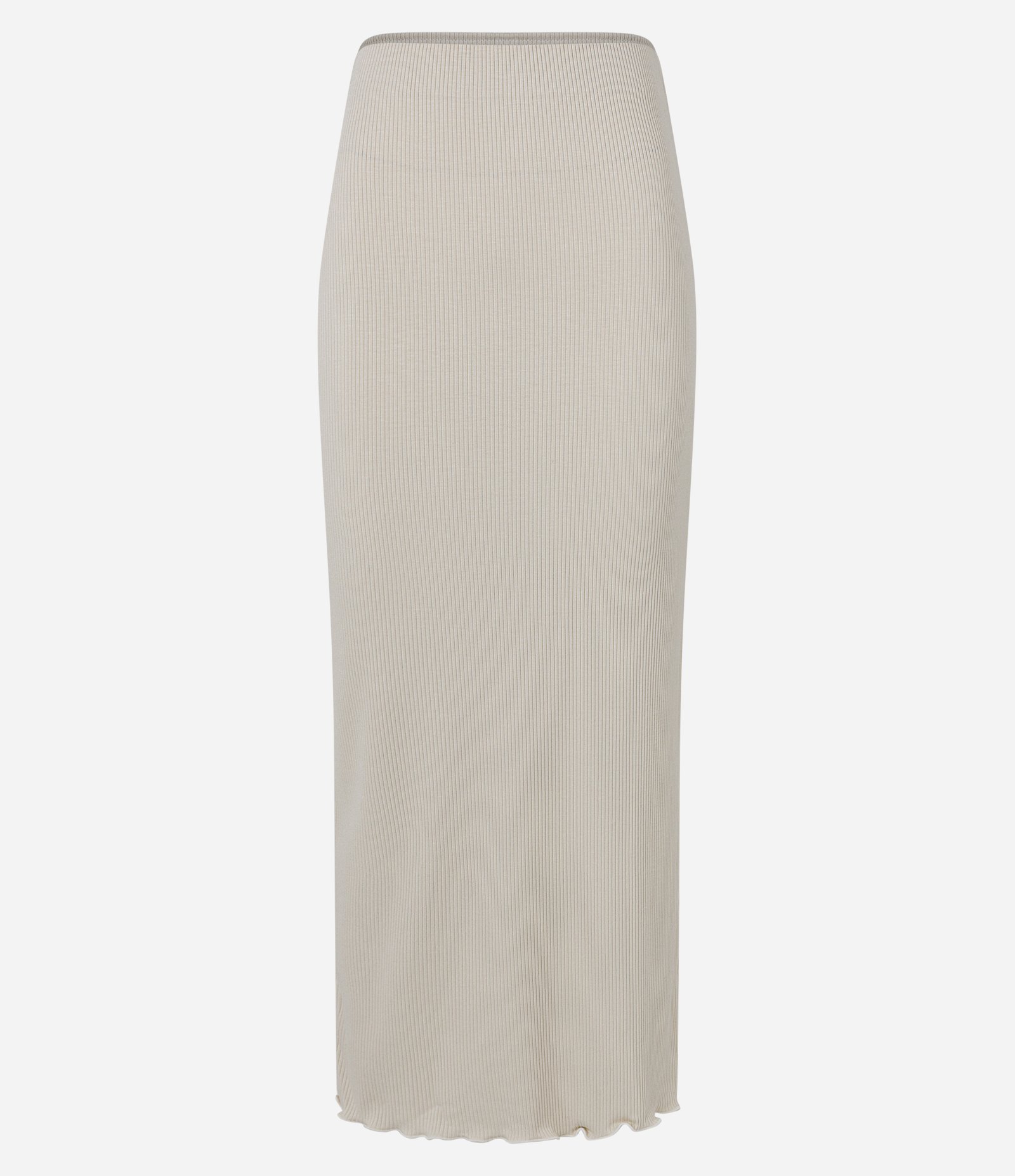 Saia Midi em Ribana com Fenda e Barra Picot 1