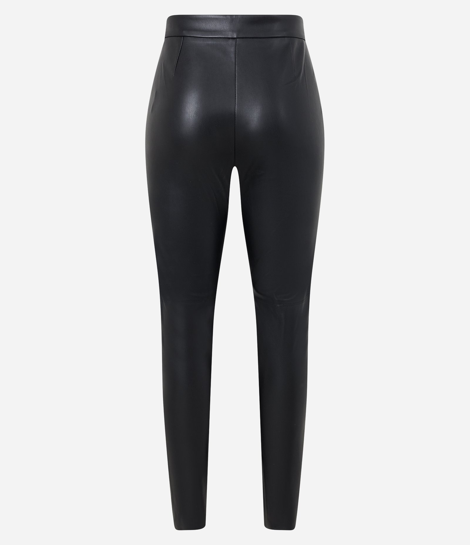 Calça Legging com Material Sintético e Abotoamento Frontal Preto 8