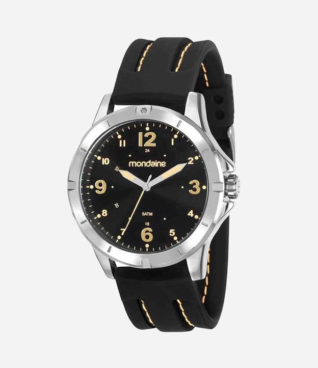 Relógio Mondaine Analógico com Pulseira em Silicone e Caixa em Metal 99377G0MVNI2