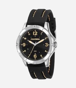 Relógio Mondaine Analógico com Pulseira em Silicone e Caixa em Metal 99377G0MVNI2