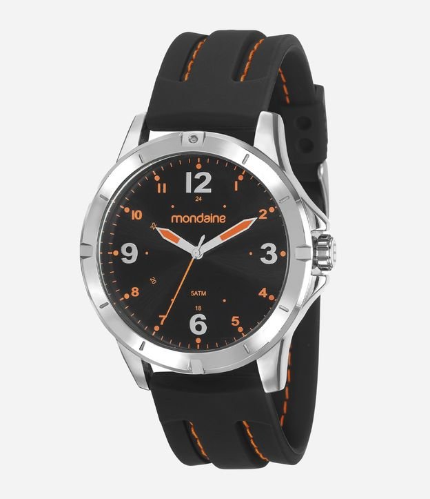Relógio Mondaine Analógico com Pulseira em Silicone e Caixa em Metal 99377G0MVNI1