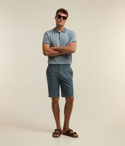 Bermuda Slim em Sarja com Elastano