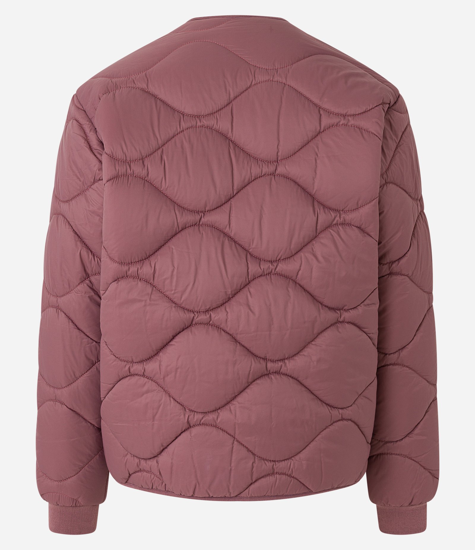 Jaqueta em Microfibra com Textura Matelassê Rosa Antigo 8