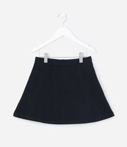 Short Saia Infantil em Cotton sem Estampa - Tam 5 a 14 Anos