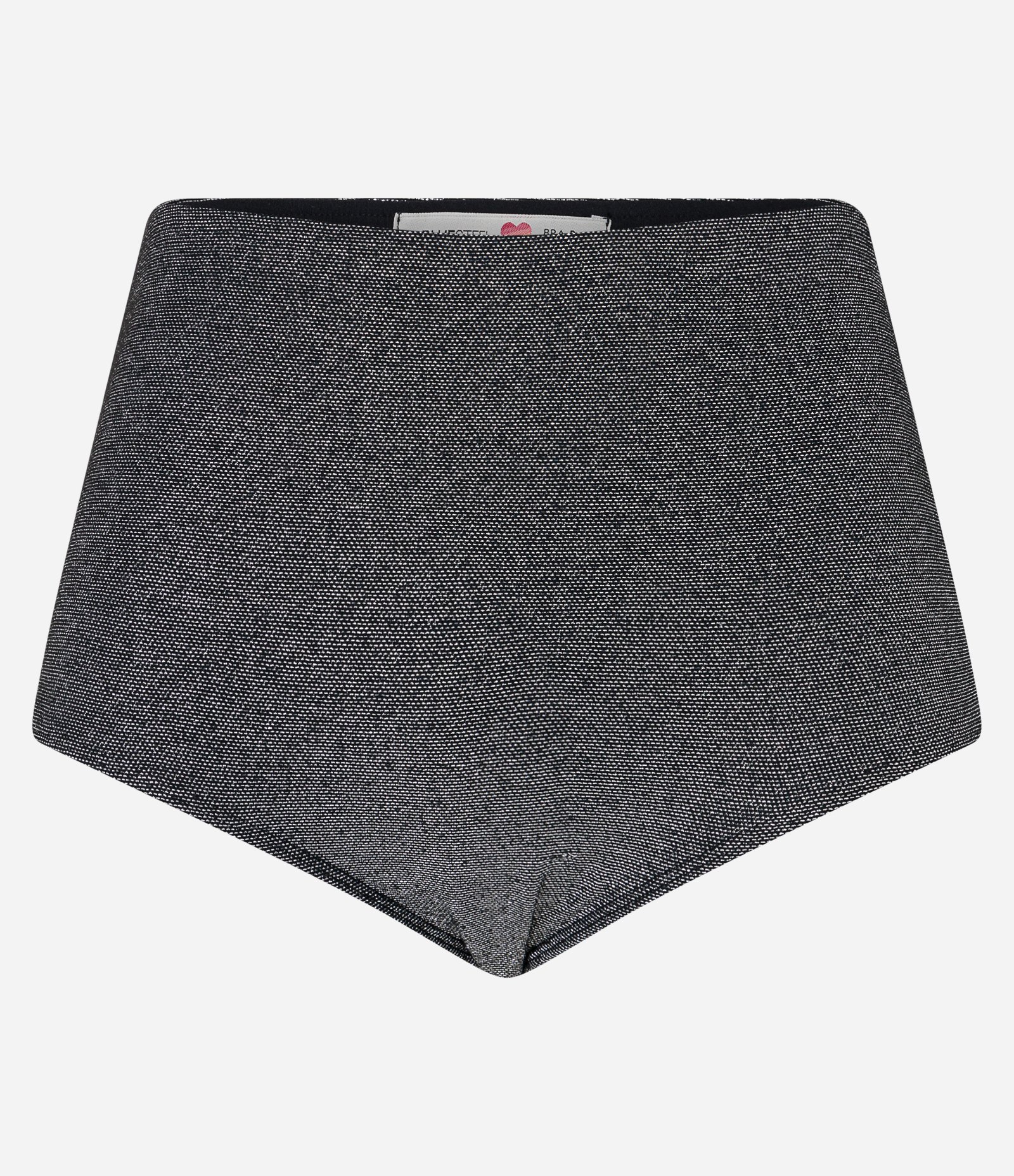 Short Hot Pants com Fio Metalizado Preto 5