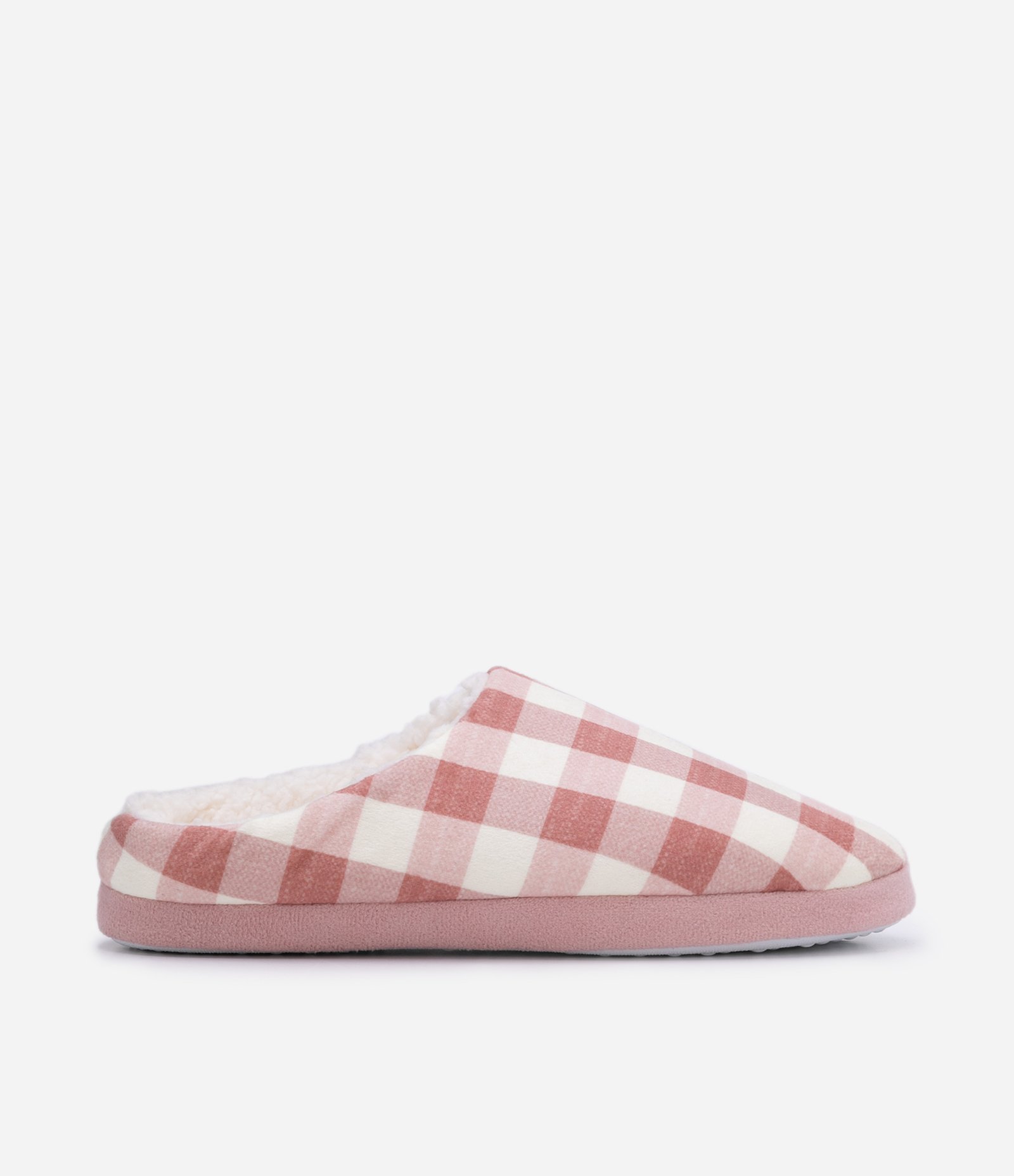 Pantufa Fechada com Estampa Xadrez 1