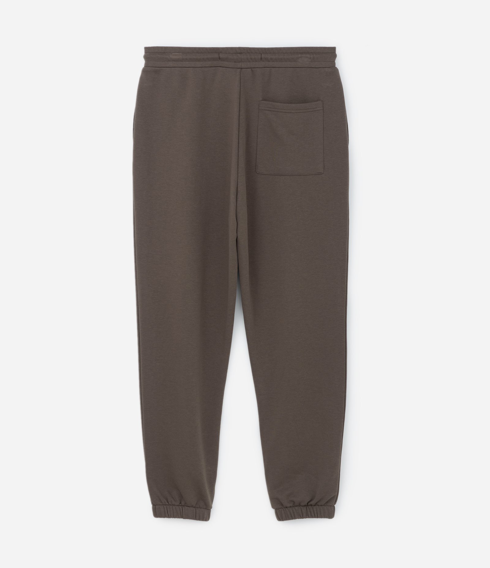 Calça Jogger em Moletom com Forro em Fleece Marrom 6