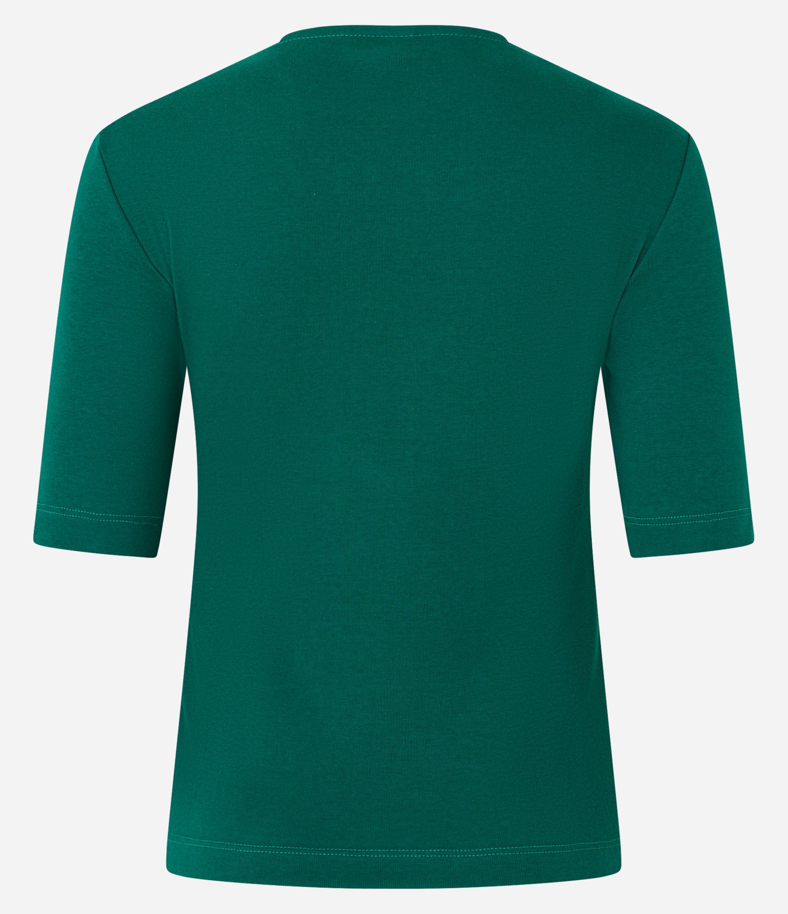 Blusa em Meia Malha com Detalhe Trançado e Vazado na Gola Verde 3